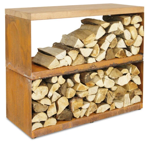 OFYR Wood Storage Dressoir 100 Cm Cortenstaal