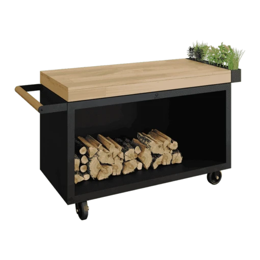 OFYR Mise En Place Table Black 135 PRO Teakhout